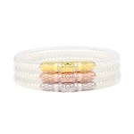 THREE QUEENS ALL WEATHER BANGLES® (AWB®) - WHITE PEARL