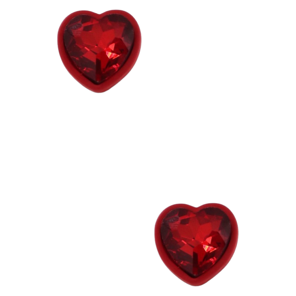 The Sharla Glass Heart Jewel Earrings