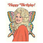 Dolly 70'S Butterfly Birthday Card