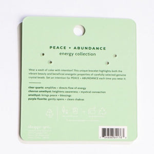 Peace + Abundance Bracelet