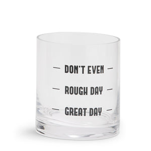 "Don't Even" Double Old Fashion Glass in Gift Box