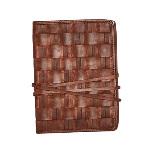 Chestnut Woven Leather Journal