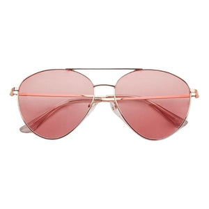 Coming Up Roses Metal Framed Aviator Style Sunglasses