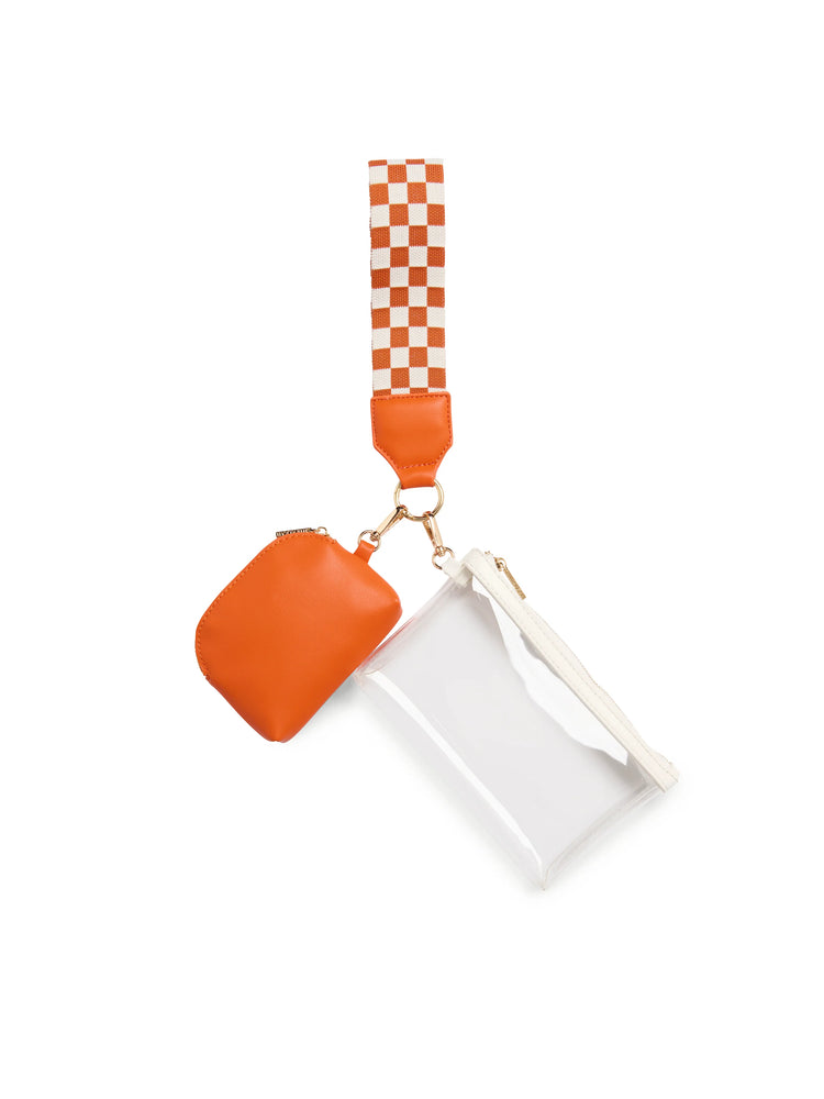 The Orange Taylor Mini Wristlet
