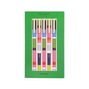 Fine Tip Pen Set, Sunny Day Stripe