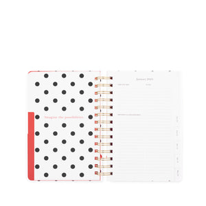 12 Month Medium Planner, Ladybug Dot