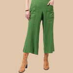 Natural Color Linen Slouch Pocket Pant