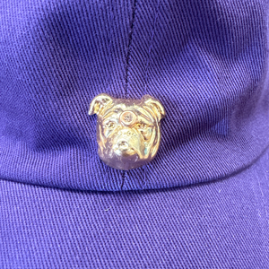 Purple Bulldog Baseball Cap