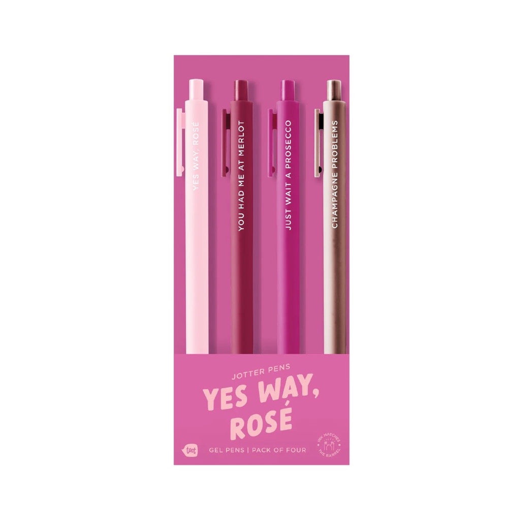 
            
                Load image into Gallery viewer, Yes Way, Rosé Jotter Pens-4 Pack
            
        