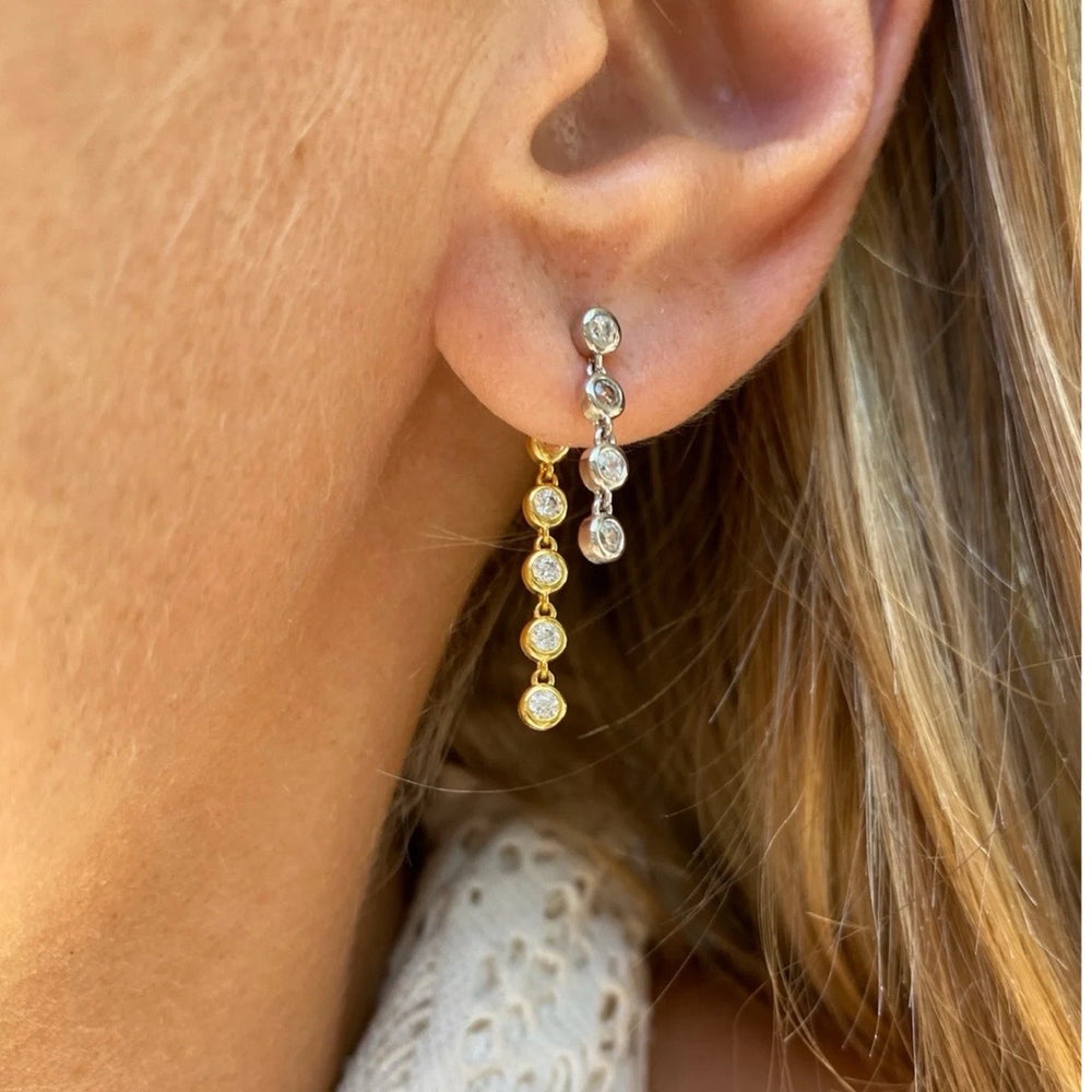 SOLAR EARRINGS- DUO MIXED METAL