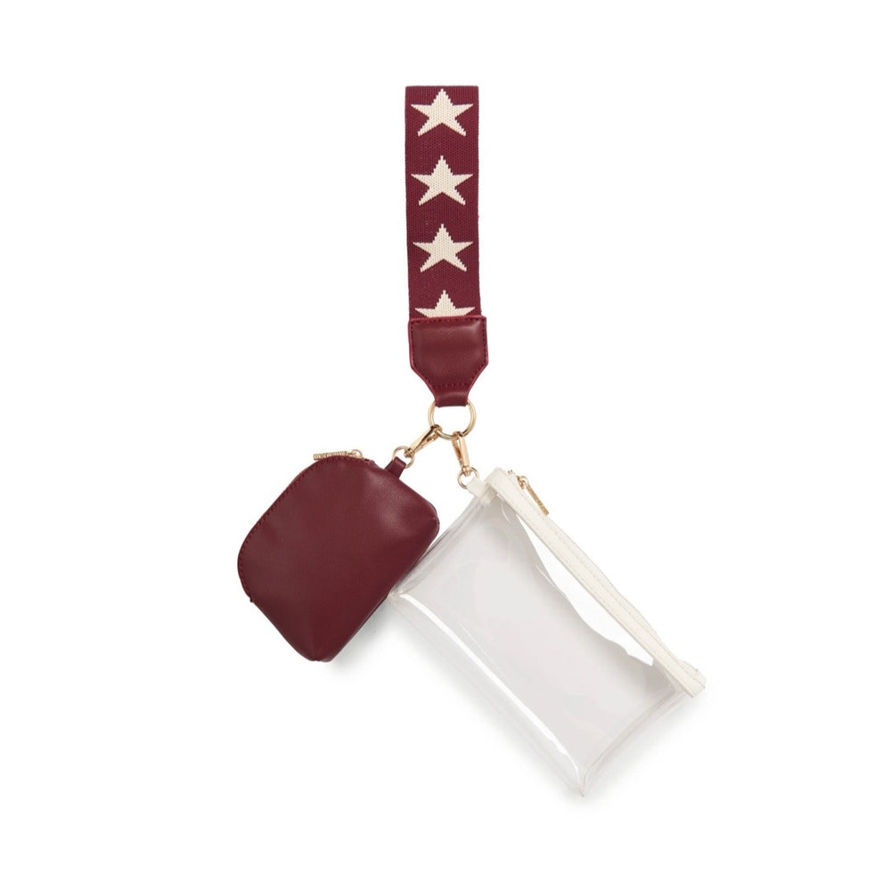 The Maroon Taylor Mini Wristlet