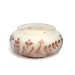 Cypress & Fir Frosted White Glass Candle