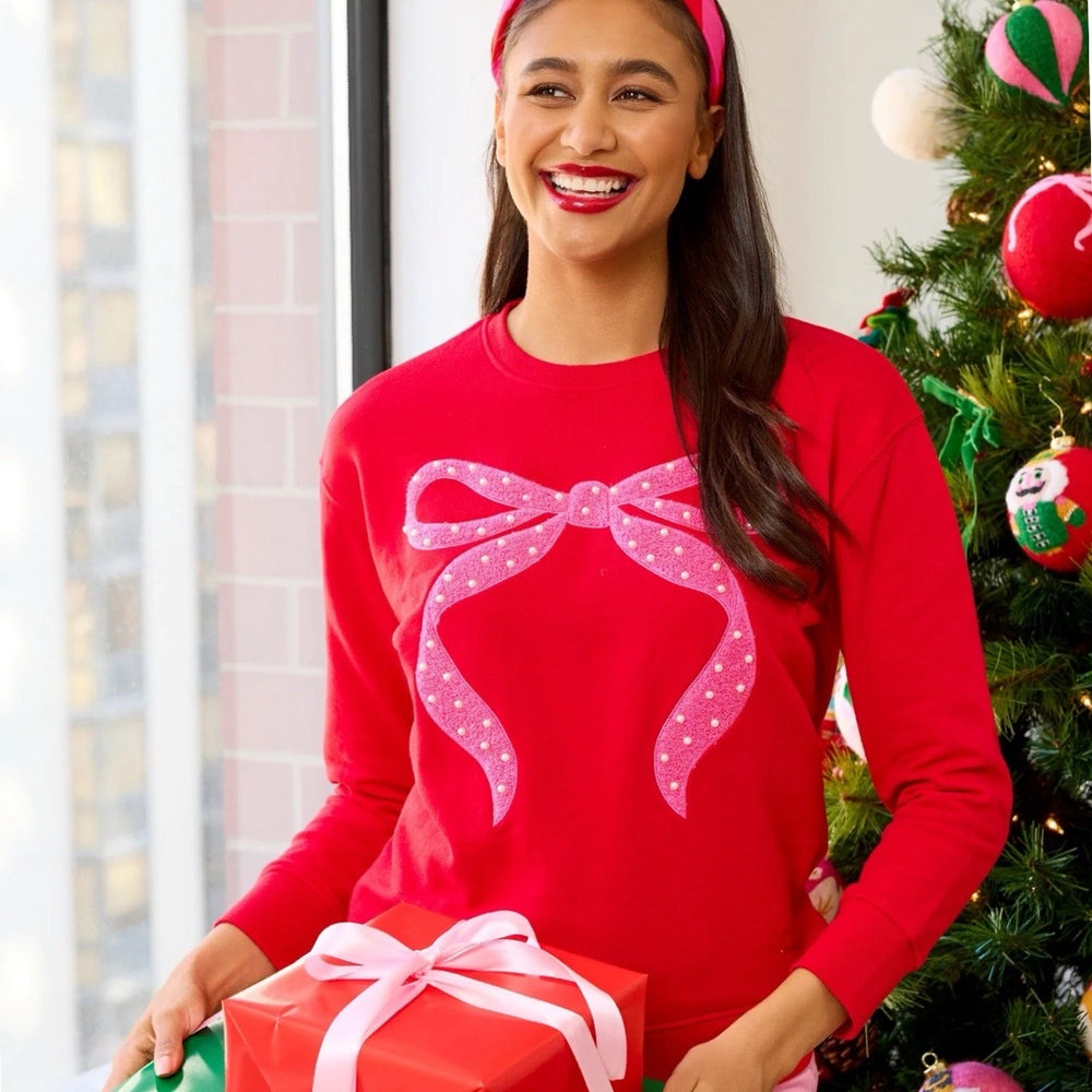 Pearl Bow Classic Sweatshirt