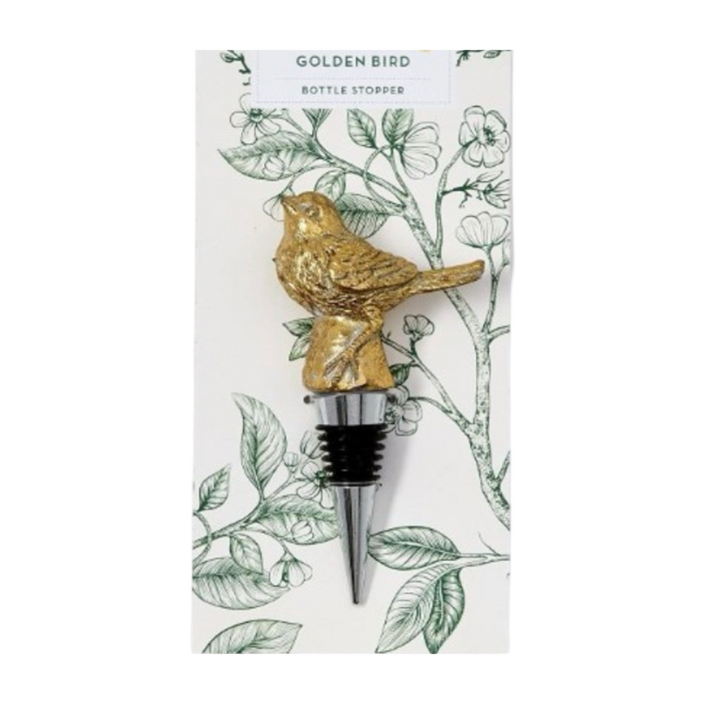 Golden Bird Bottle Stopper