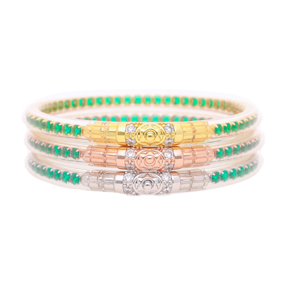 THREE QUEENS ALL WEATHER BANGLES® (AWB®) - EMERALD