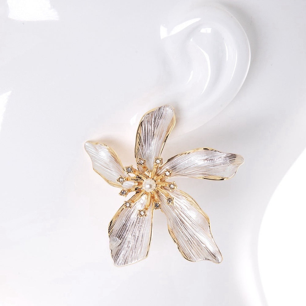 The Leena Statement Flower Earrings
