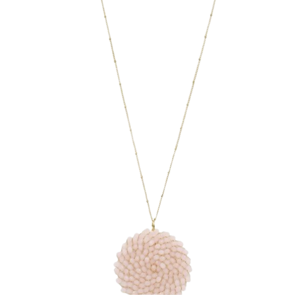The Diane Seed Bead Cluster Pendant Necklace