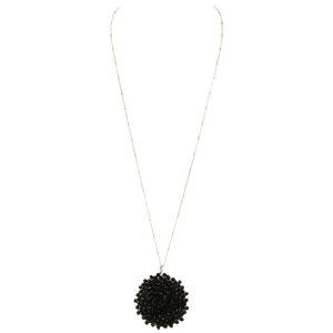 The Diane Seed Bead Cluster Pendant Necklace