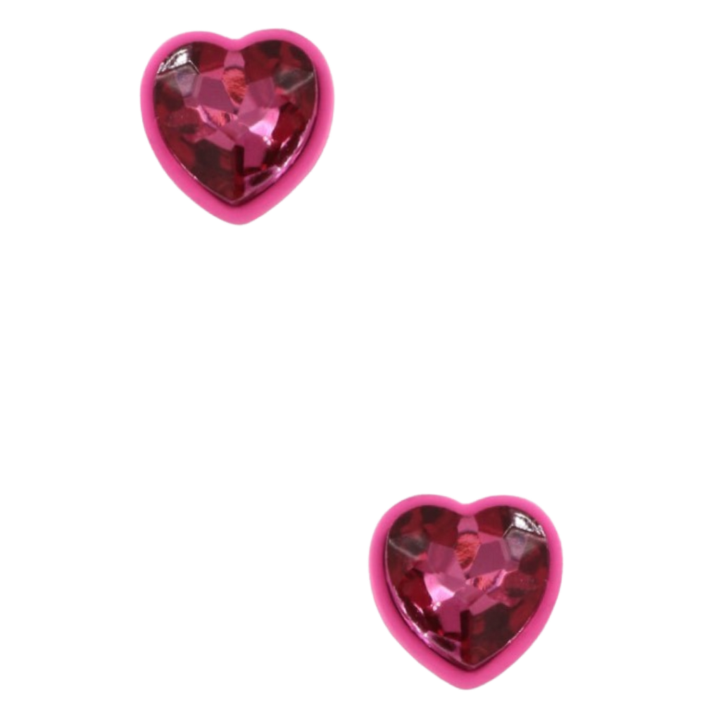 The Sharla Glass Heart Jewel Earrings