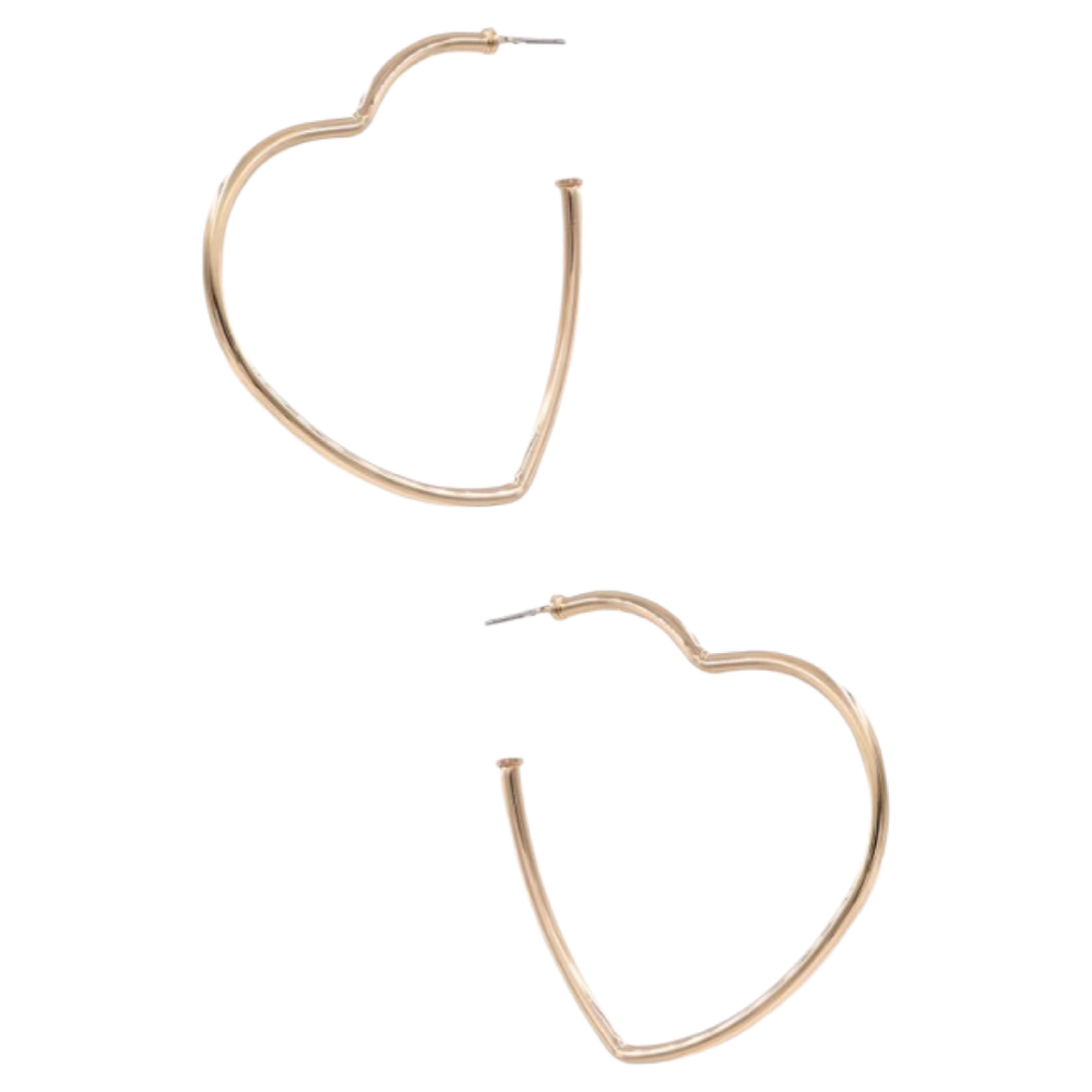 The Sofia Metal Open Heart Earrings