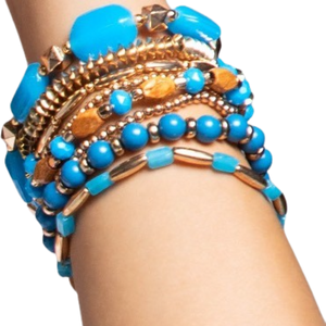 The Blake Stackable Mixed Bead Bracelet Set