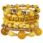 The Leighton Stackable Mixed Bead Bracelet Set