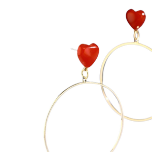 
            
                Load image into Gallery viewer, The Vivica Heart Hoop
            
        