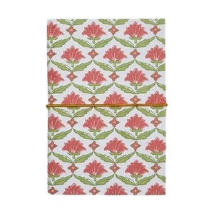 Floral Block Print Soft Cover Notebooks - Small