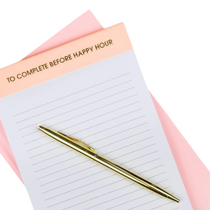 To Complete Before Happy Hour Notepad