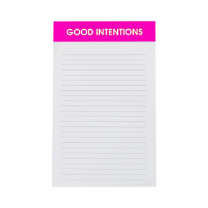 Good Intentions Notepad