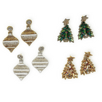 Holiday Themed Statement Earrings