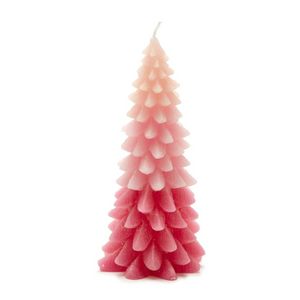 Ombre Christmas Tree Candle