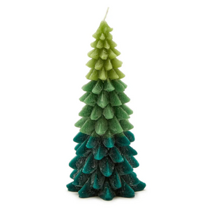 Ombre Christmas Tree Candle