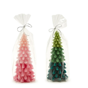 Ombre Christmas Tree Candle