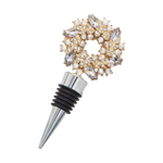 Holiday Wreath Jeweled Bottle Stopper