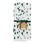 Winter Scene Dish Towel and Cookie Cutter Set