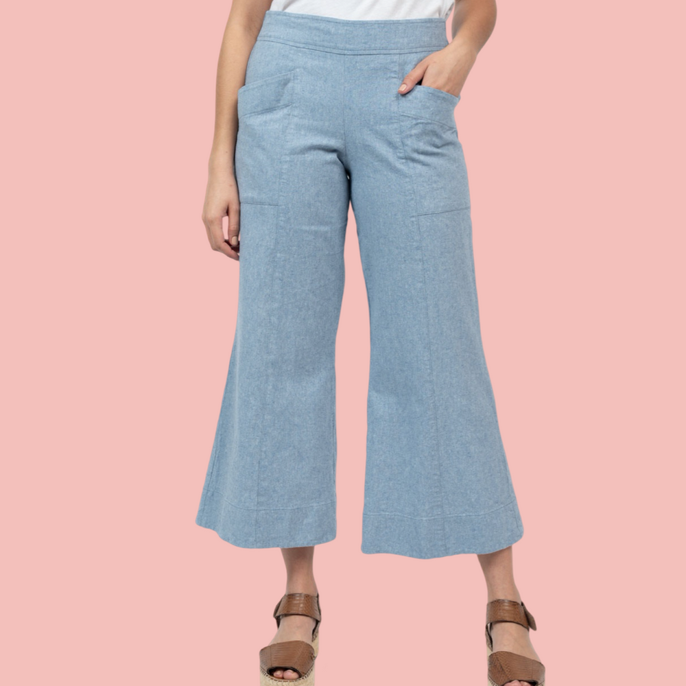 Cadet Linen Slouch Pocket Pant