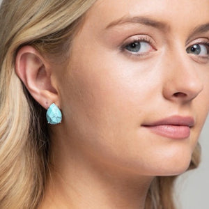 
            
                Load image into Gallery viewer, Semi-Precious Teardrop Stud Earrings
            
        