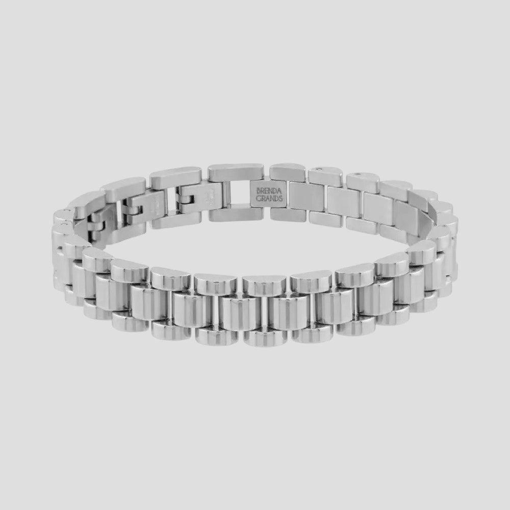 Silver Watch Band Bracelet
