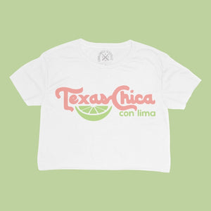 Texas Chica Con Lima Cropped T Shirt