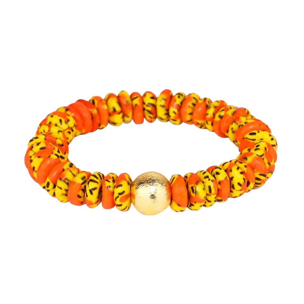 LIMITED-EDITION ZENDAYA BEADED BRACELET - ORANGE