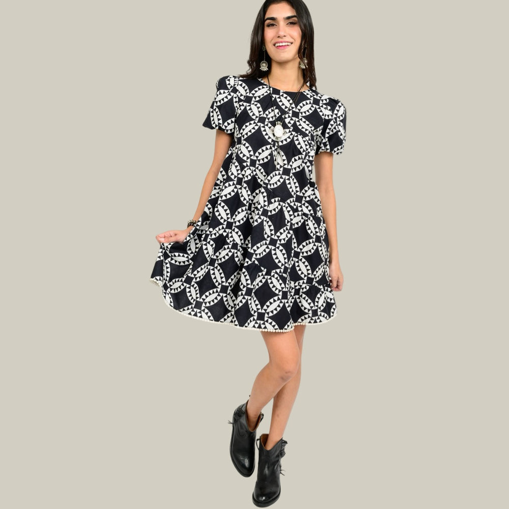 The Urban Mosaic Swing Dress