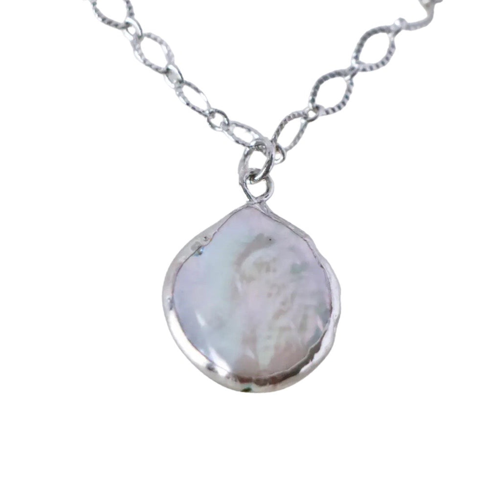 
            
                Load image into Gallery viewer, Silver Tone Natural Pearl Necklace
            
        