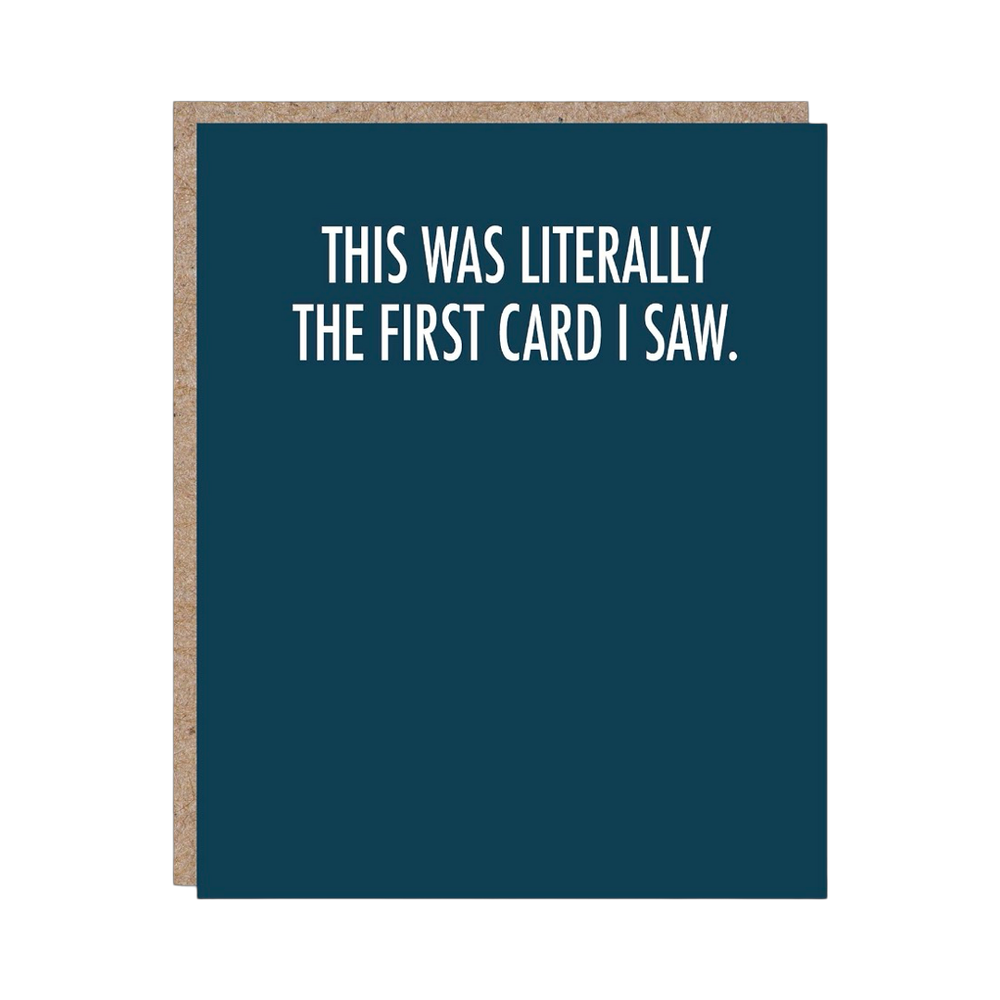 This Was Literally The First Card I Saw