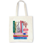 Bookshelf Canvas Book Tote