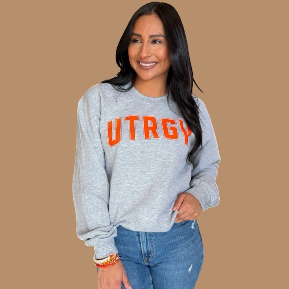 UTRGV Varsity-Grey Sweatshirt