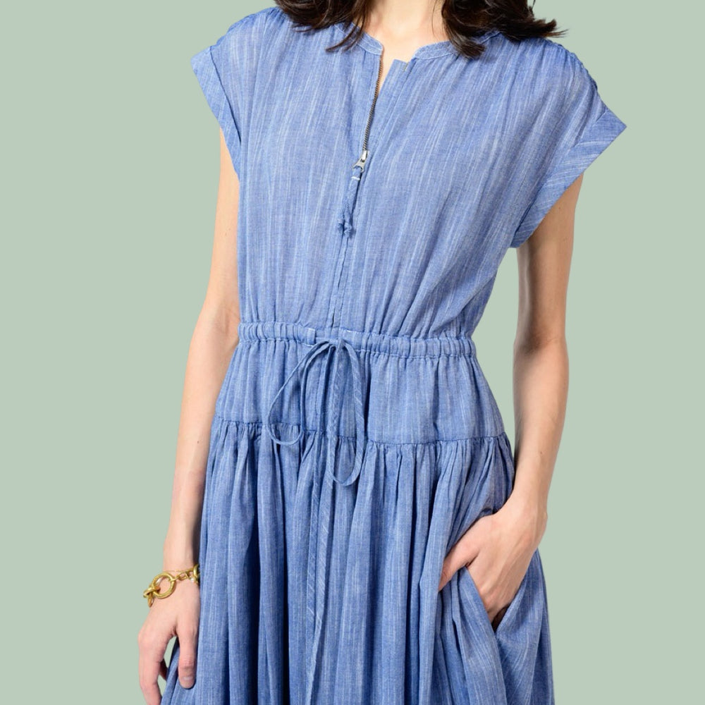 The Luna Chambray Dress