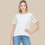 White Short Sleeve Top