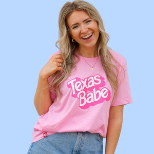 Hot Pink Texas Babe Bubblegum T-Shirt