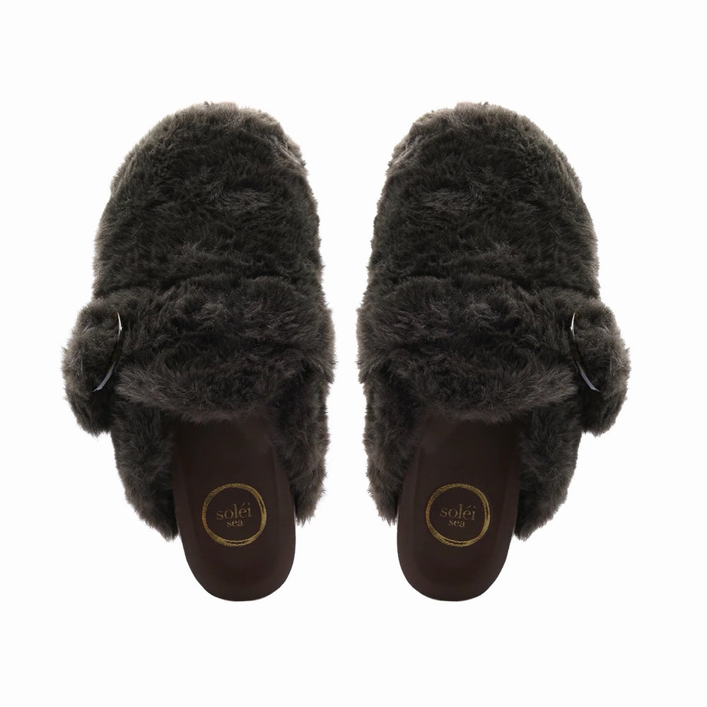 The Aspen Bark Fur Clogs